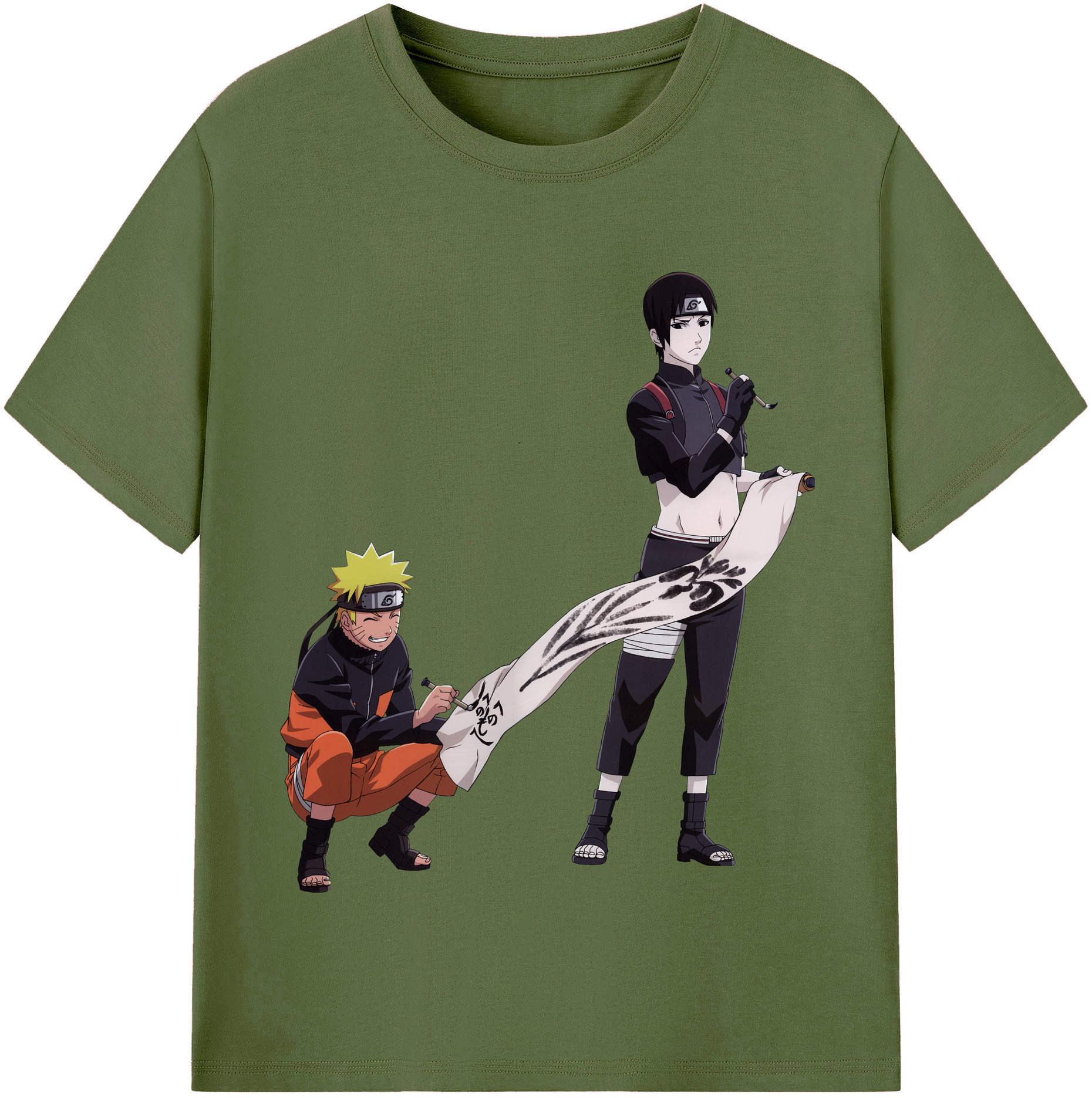（画像用） NARUTO -ナルト- うずまき ナルト Uzumaki Naruto 綿100％半袖Tシャツ（フロントプリント）